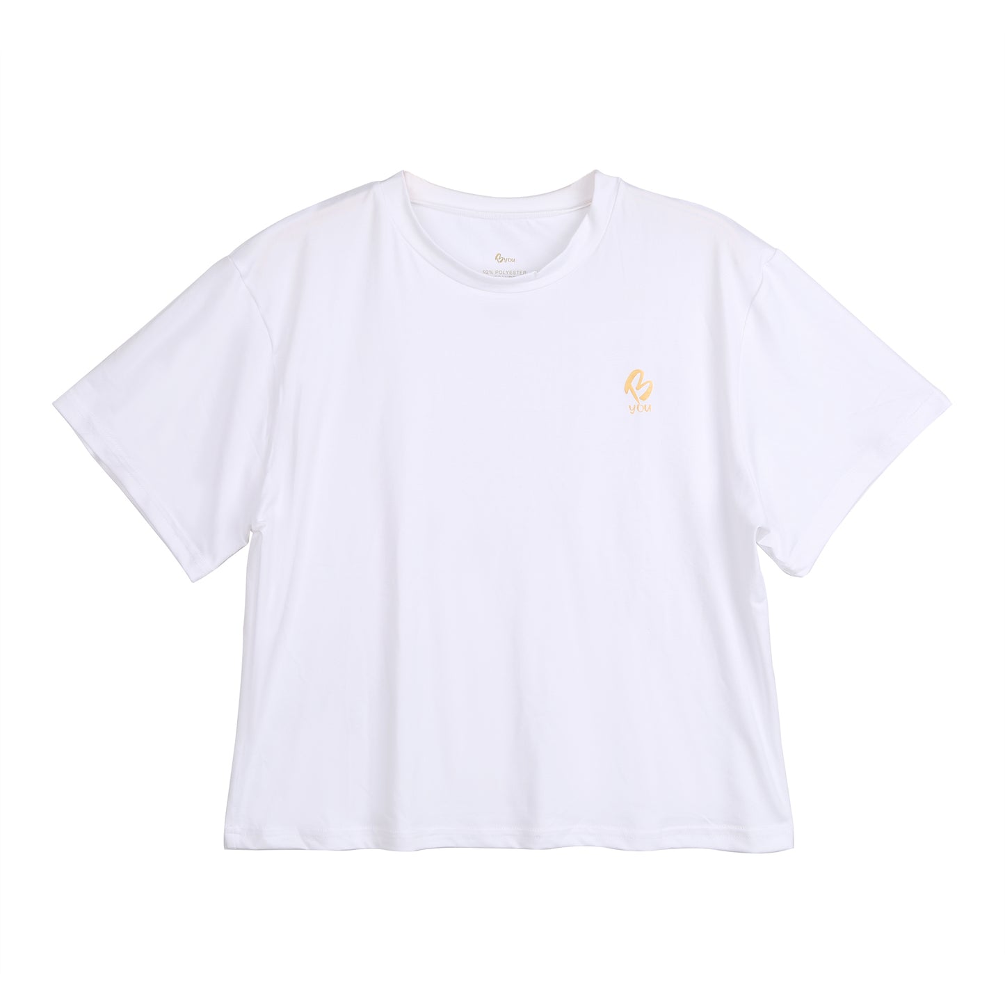 White Cropped T Shirt