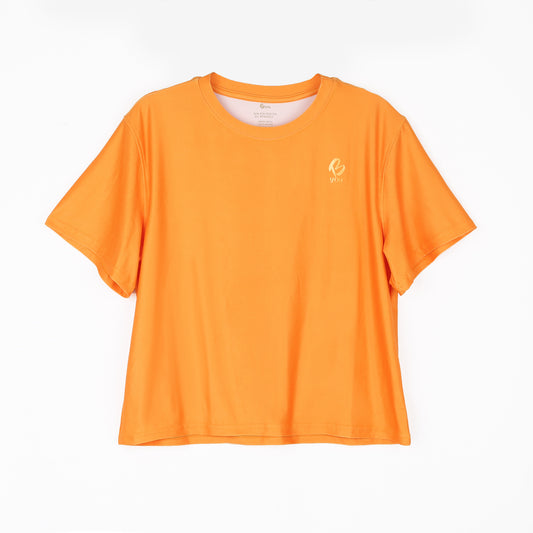 Yellow Marigold Cropped T Shirt