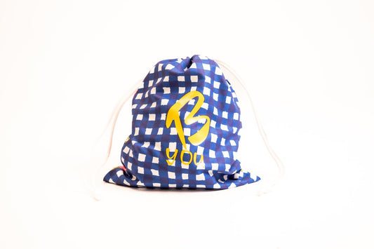 Floral Check - Drawstring Bags