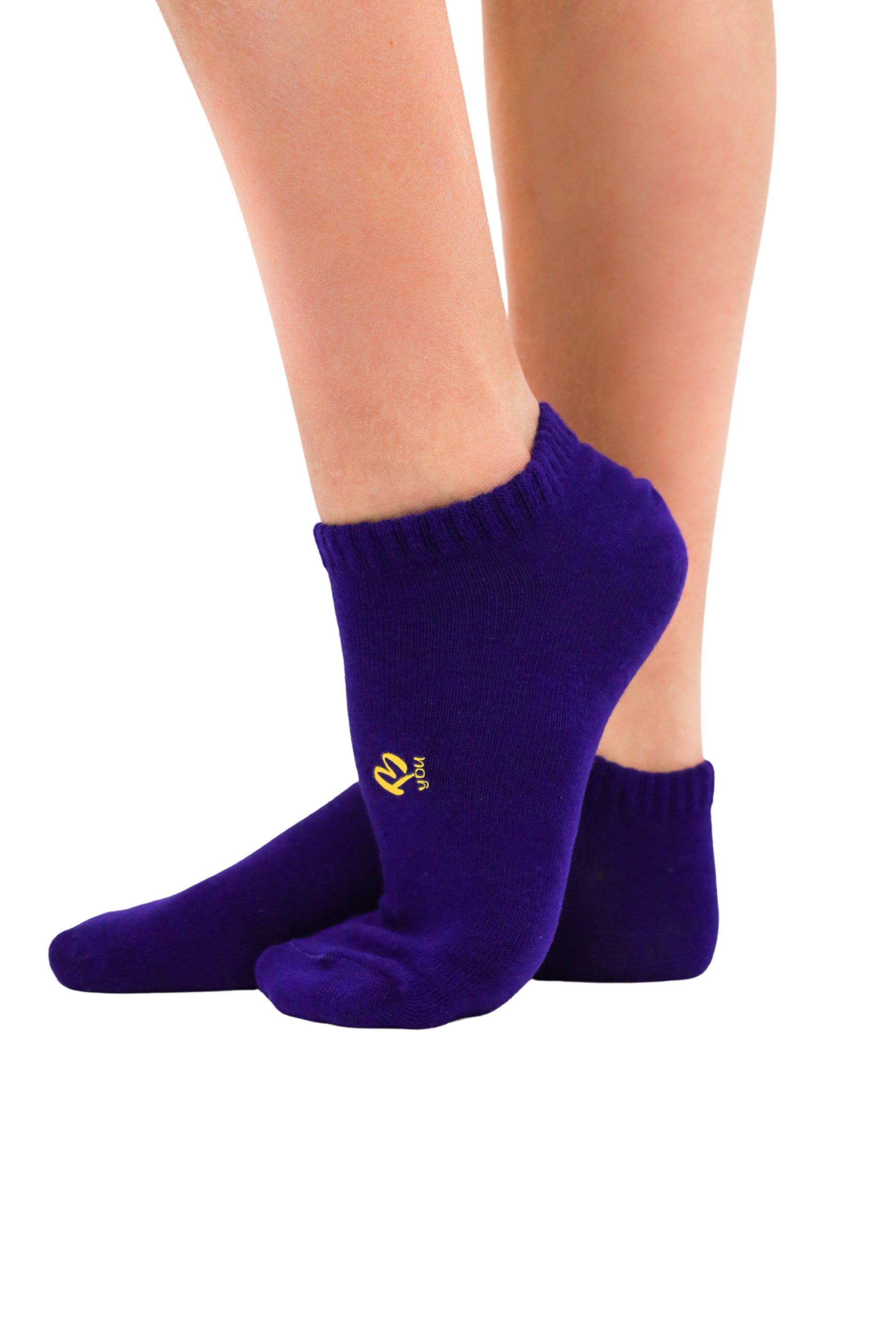 Purple and Orange Ankle Socks for Active and Sporty Girls. Gymnastics, Dancewear, Swimwear, Running, Activewear for Girls. B you Active, B you leotards, B you swimwear.