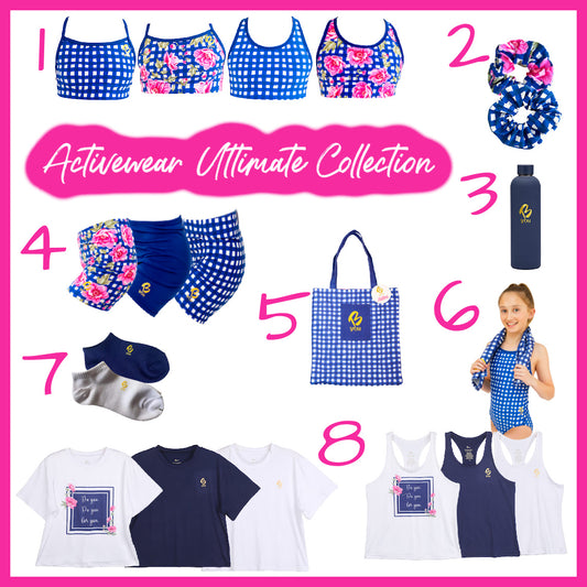 Floral Check - Activewear ULTIMATE Collection - 8 Pieces