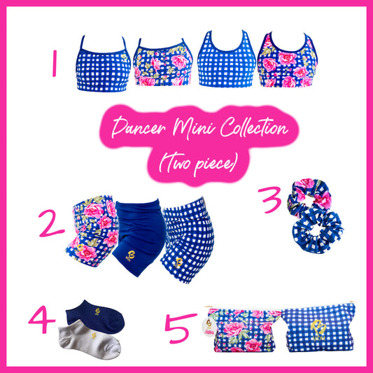 Floral Check - Dancer Two Piece MINI Collection - 5 Pieces