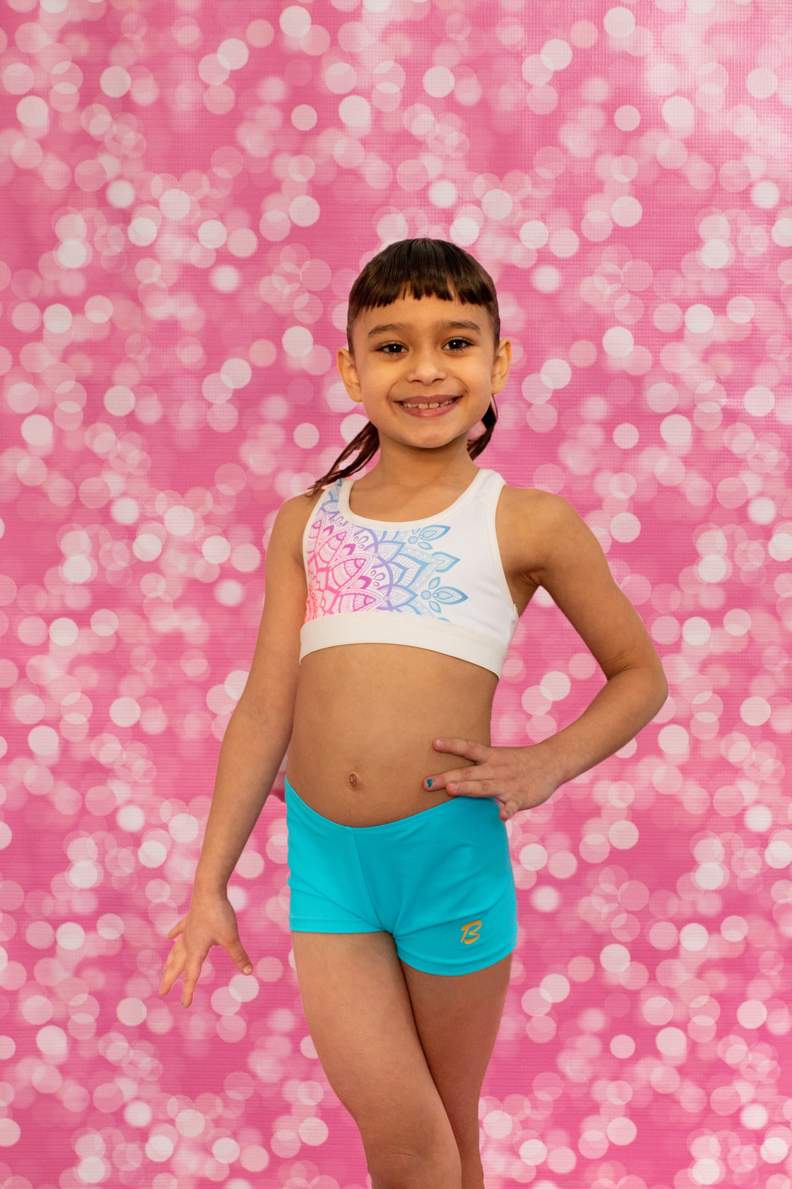 Gymnastics Leotard Australia USA UK NZ Blue Bike Pants Gym Shorts