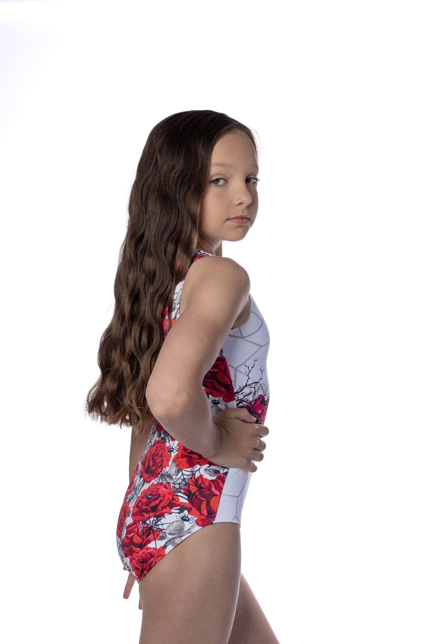 Skulls and Red Roses Leotard
