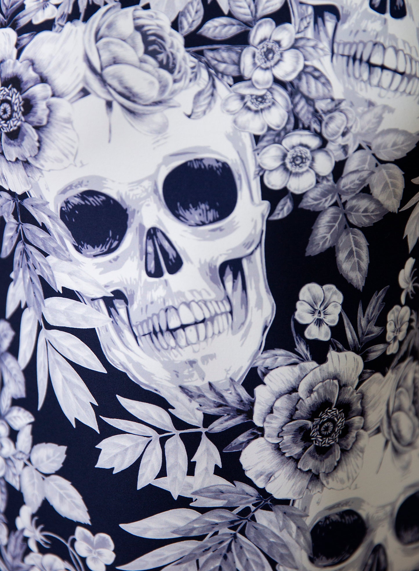 Skulls and Roses Leotard Swimwear