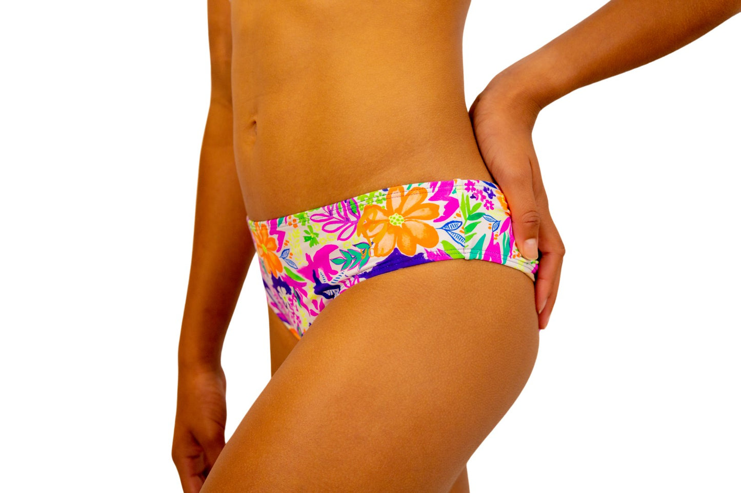 Tropical Print Bikini Bottoms for Girls. Bikini Separates, Swimwear for Girls and Kids. Fluorescent Print, Swimsuit, Swimwear, Togs, Swimming, Beach wear. B you Active, B you Swimwear, B you leotards. Australia
