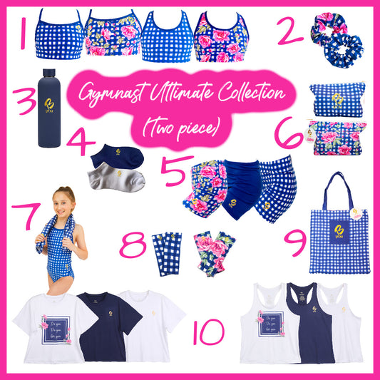 Floral Check - Gymnast Two Piece ULTIMATE Collection - 10 Pieces