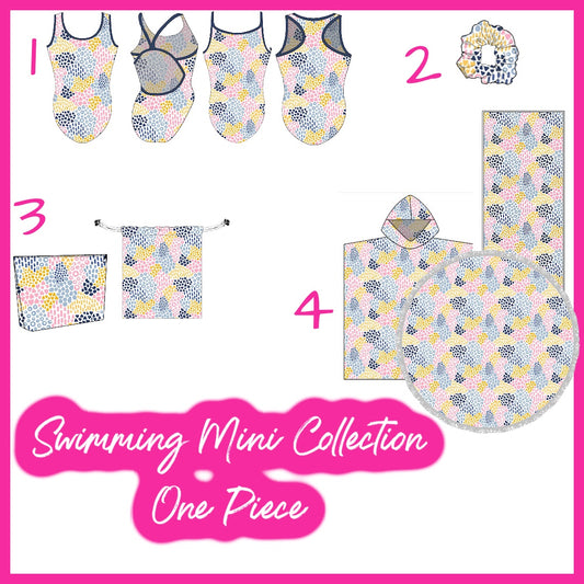 Mosaic - Swimming One Piece MINI Collection - 4 Pieces