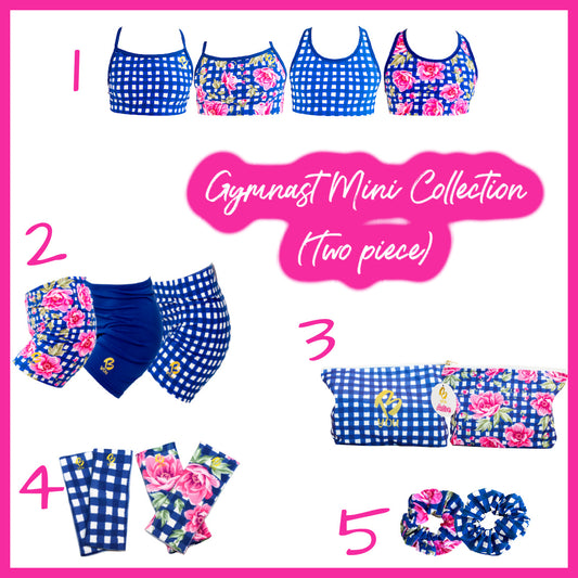 Floral Check - Gymnast Two Piece MINI Collection - 5 Pieces