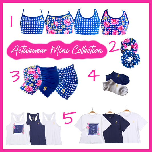 Floral Check - Activewear MINI Collection - 5 Pieces